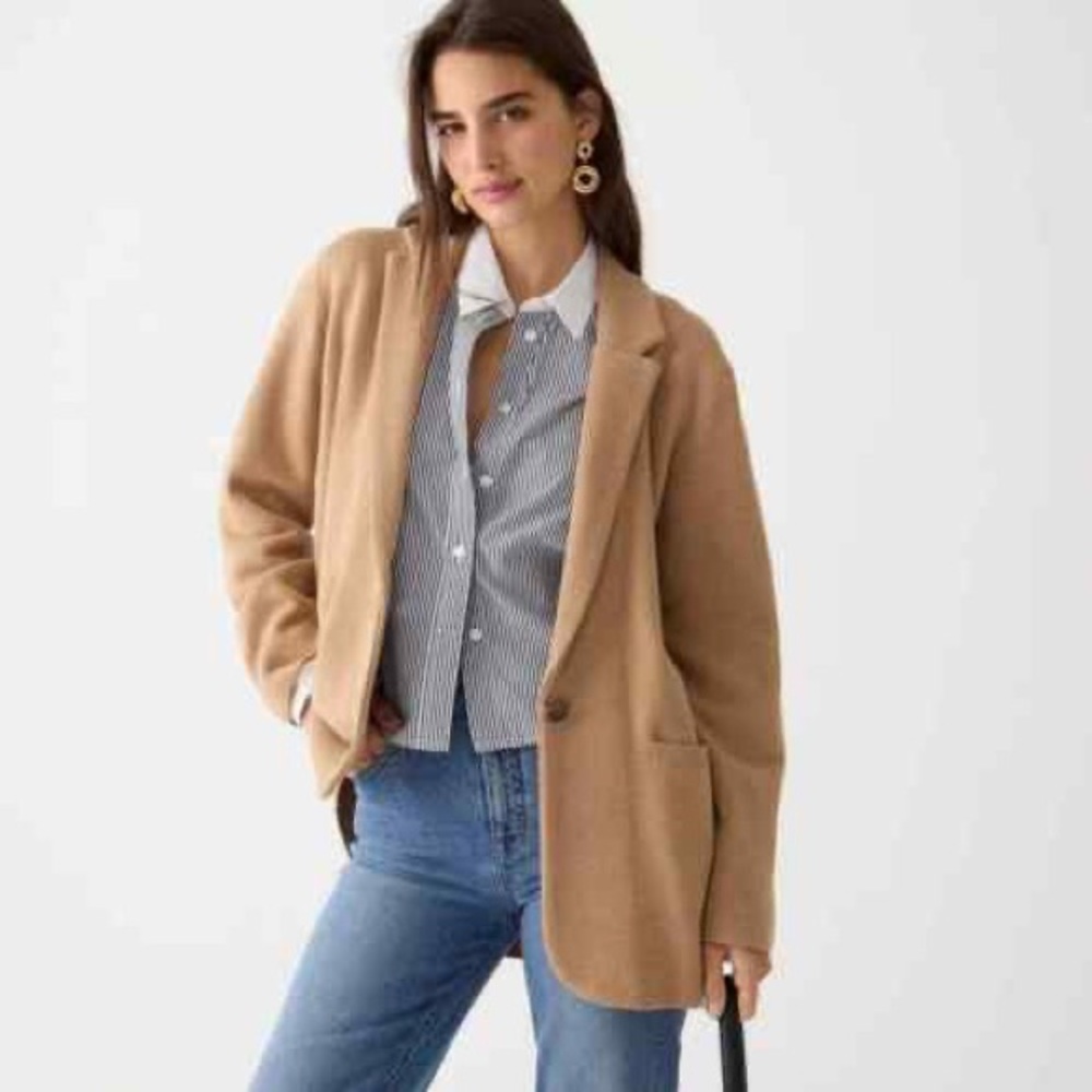 Cecile Sweater Blazer Heather Khaki -XS